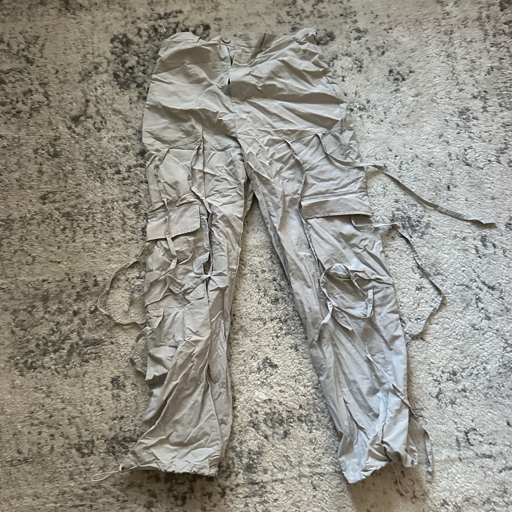 Fashion Nova Light Gray Pants